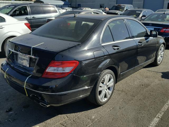 WDDGF54X48R031699 - 2008 MERCEDES-BENZ C 300 BLACK photo 4