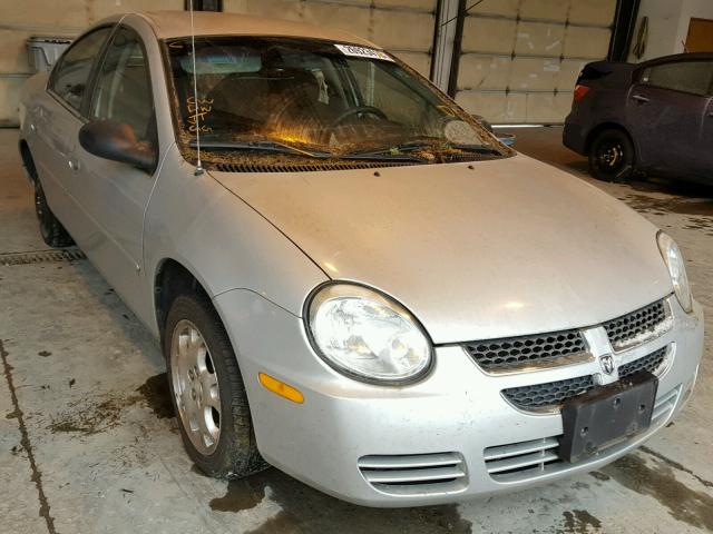 1B3ES56C75D192761 - 2005 DODGE NEON SXT SILVER photo 1