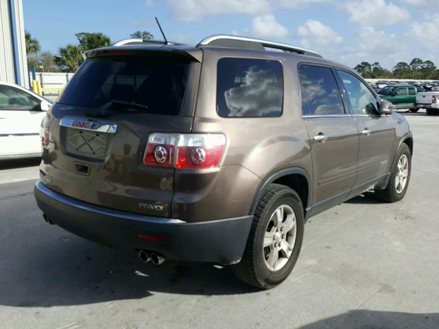 1GKEV23707J139971 - 2007 GMC ACADIA SLT BROWN photo 4