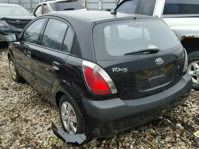 KNADE243396452177 - 2009 KIA RIO 5 SX BLACK photo 3