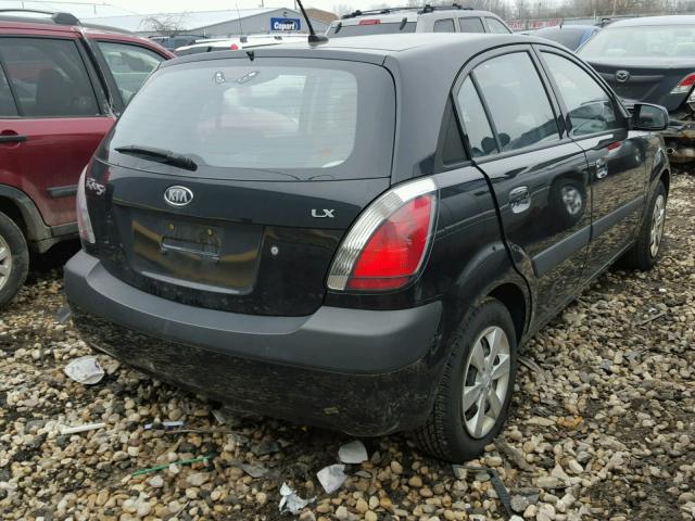 KNADE243396452177 - 2009 KIA RIO 5 SX BLACK photo 4