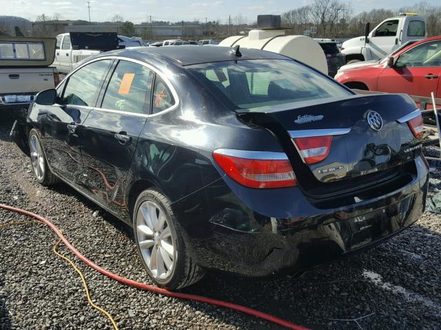 1G4PP5SK4C4165631 - 2012 BUICK VERANO BLACK photo 3