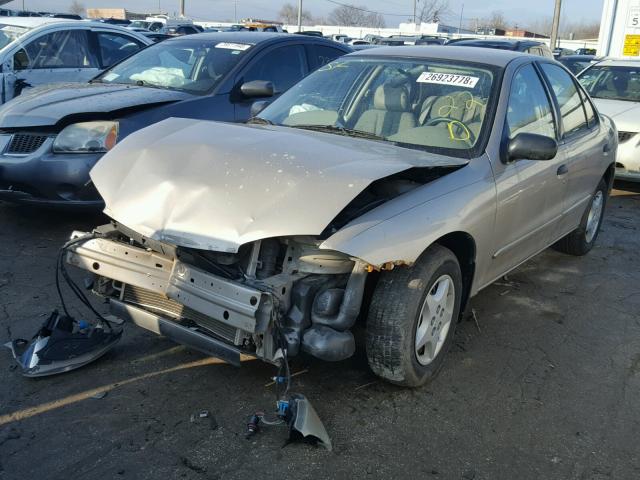 1G1JC52FX37120256 - 2003 CHEVROLET CAVALIER TAN photo 2