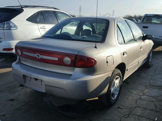 1G1JC52FX37120256 - 2003 CHEVROLET CAVALIER TAN photo 4