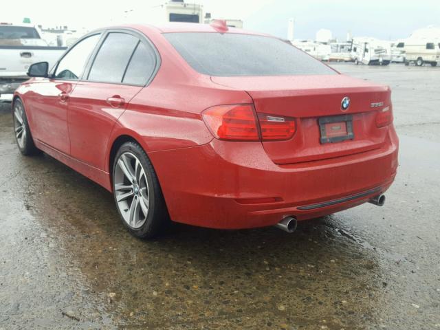 WBA3A9C57CFX59796 - 2012 BMW 335 I RED photo 3