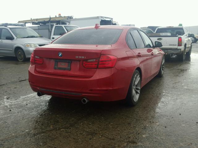 WBA3A9C57CFX59796 - 2012 BMW 335 I RED photo 4