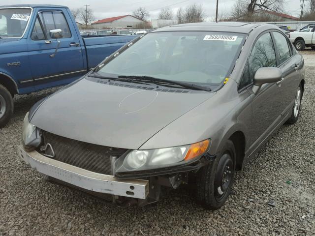 1HGFA16968L047094 - 2008 HONDA CIVIC EXL GRAY photo 2