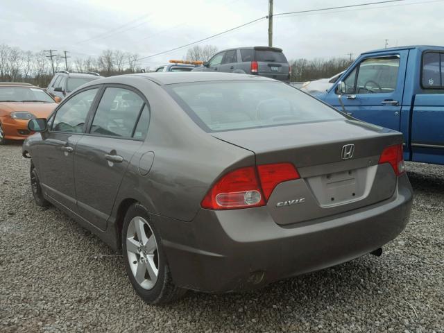 1HGFA16968L047094 - 2008 HONDA CIVIC EXL GRAY photo 3