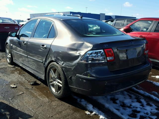 YS3FD49Y171138335 - 2007 SAAB 9-3 2.0T GRAY photo 3