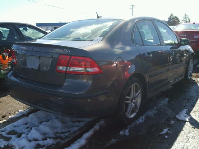 YS3FD49Y171138335 - 2007 SAAB 9-3 2.0T GRAY photo 4