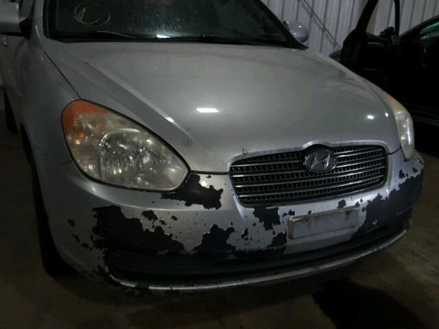 KMHCN46C09U372303 - 2009 HYUNDAI ACCENT GLS SILVER photo 9