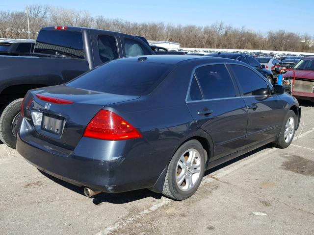 1HGCM56876A135914 - 2006 HONDA ACCORD EX SILVER photo 4