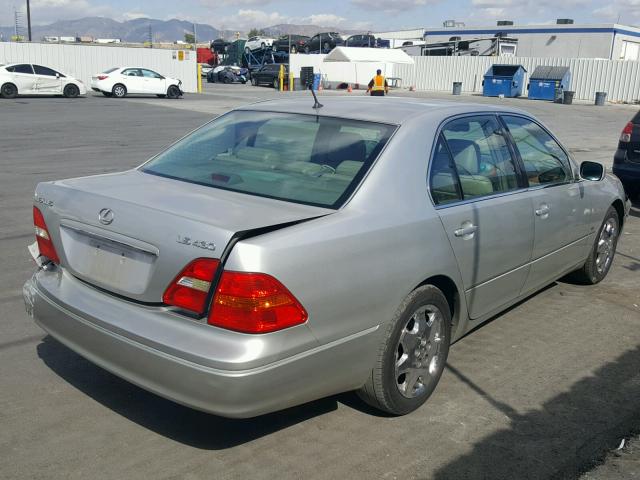 JTHBN30F320064731 - 2002 LEXUS LS 430 SILVER photo 4