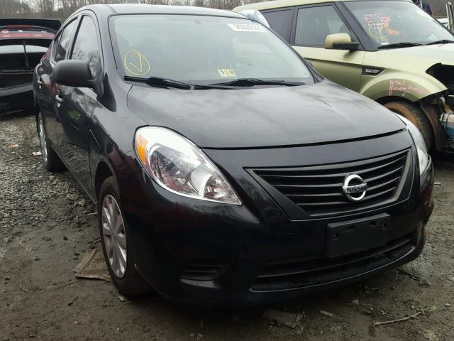 3N1CN7AP3CL877272 - 2012 NISSAN VERSA S BLACK photo 1