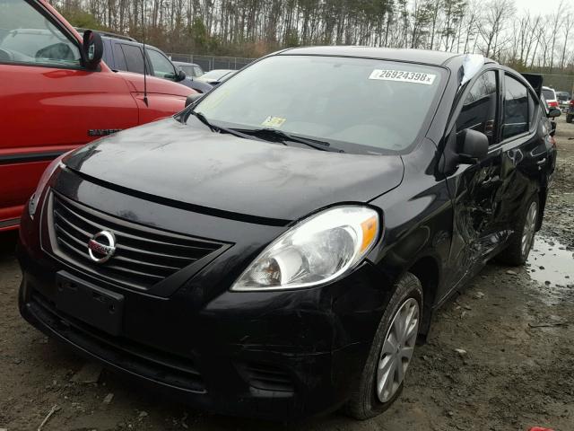 3N1CN7AP3CL877272 - 2012 NISSAN VERSA S BLACK photo 2