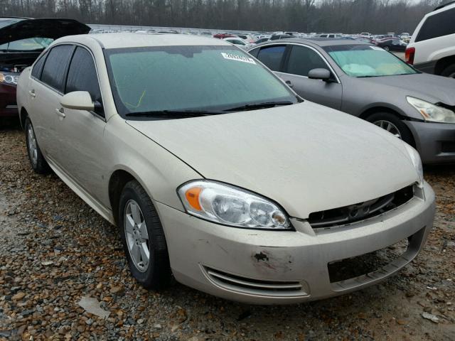 2G1WT57K191183442 - 2009 CHEVROLET IMPALA 1LT BEIGE photo 1