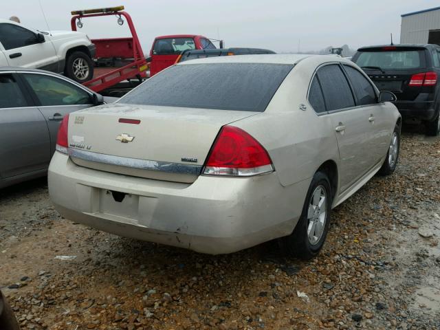 2G1WT57K191183442 - 2009 CHEVROLET IMPALA 1LT BEIGE photo 4