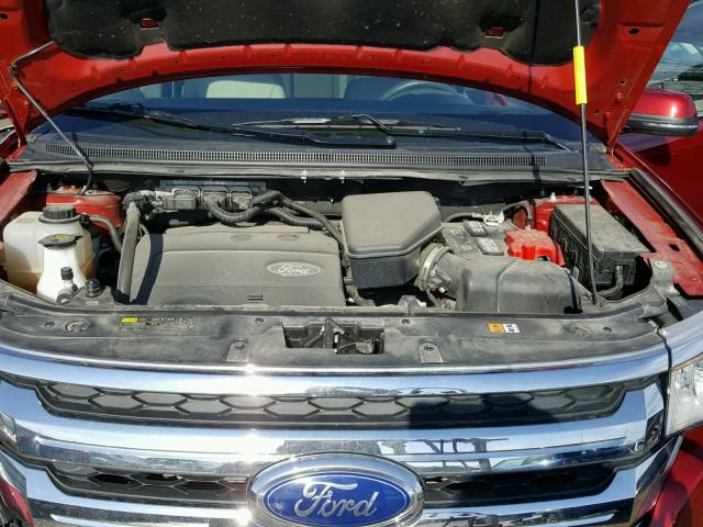 2FMDK3KC2DBC74191 - 2013 FORD EDGE LIMIT RED photo 7