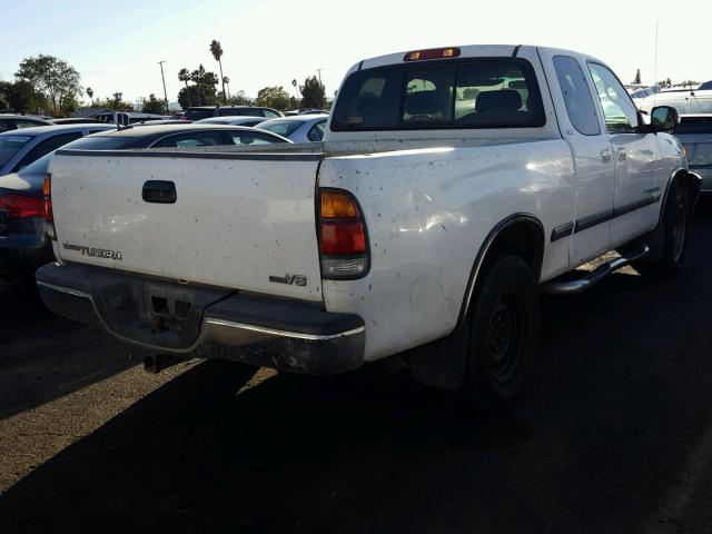 5TBRT3410YS084910 - 2000 TOYOTA TUNDRA ACC WHITE photo 4