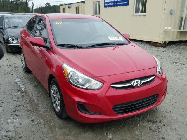 KMHCT4AE9FU846405 - 2015 HYUNDAI ACCENT GLS RED photo 1