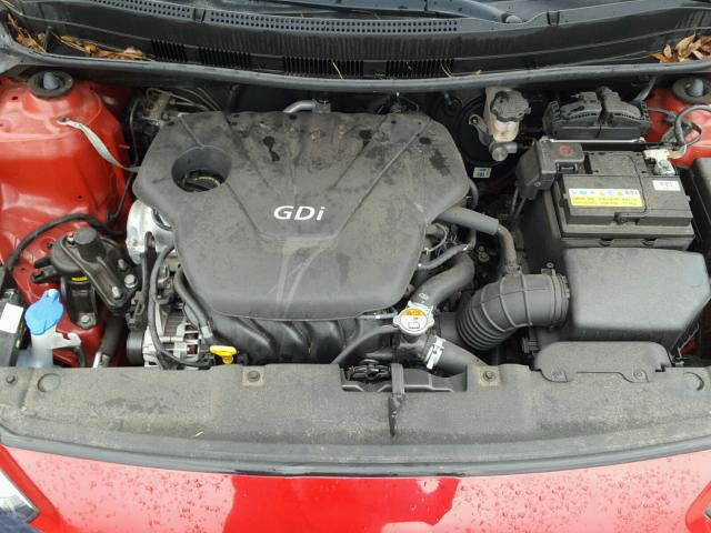 KMHCT4AE9FU846405 - 2015 HYUNDAI ACCENT GLS RED photo 7