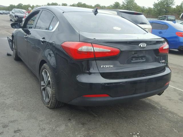 KNAFZ4A8XE5060855 - 2014 KIA FORTE EX BLACK photo 3