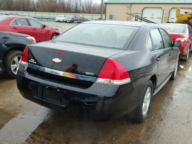 2G1WF5EK9B1137826 - 2011 CHEVROLET IMPALA LS BLACK photo 4