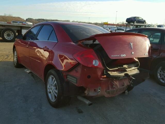 1G2ZG558864135263 - 2006 PONTIAC G6 RED photo 3