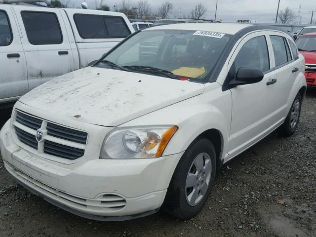 1B3HB28B78D571652 - 2008 DODGE CALIBER WHITE photo 2