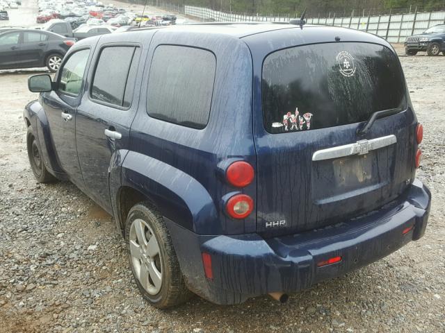 3GNDA13D57S548539 - 2007 CHEVROLET HHR LS BLUE photo 3