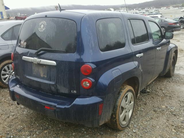 3GNDA13D57S548539 - 2007 CHEVROLET HHR LS BLUE photo 4
