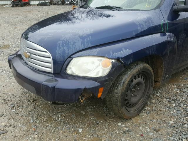 3GNDA13D57S548539 - 2007 CHEVROLET HHR LS BLUE photo 9