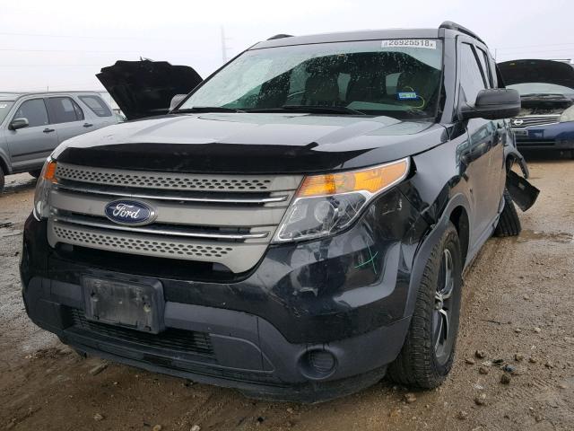 1FM5K7B87EGC35081 - 2014 FORD EXPLORER BLACK photo 2