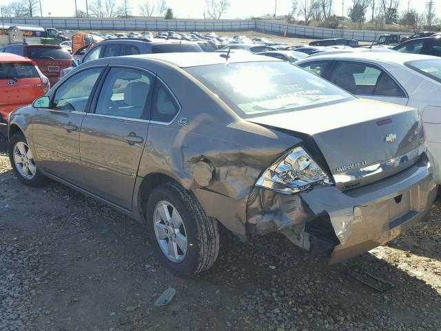 2G1WT58K379383042 - 2007 CHEVROLET IMPALA LT GOLD photo 3