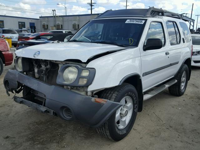 5N1ED28T52C545502 - 2002 NISSAN XTERRA XE WHITE photo 2