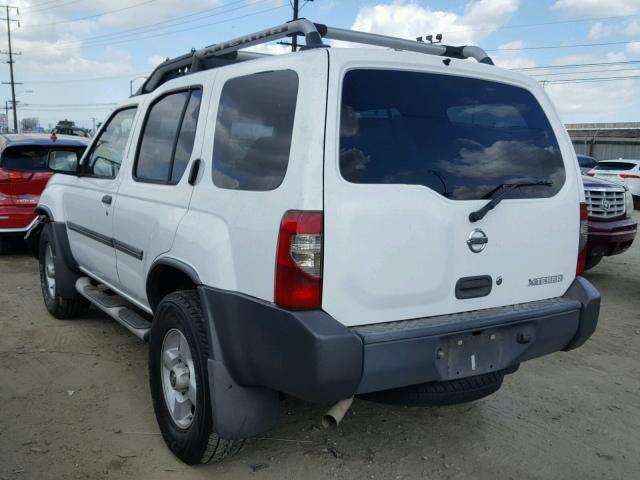 5N1ED28T52C545502 - 2002 NISSAN XTERRA XE WHITE photo 3