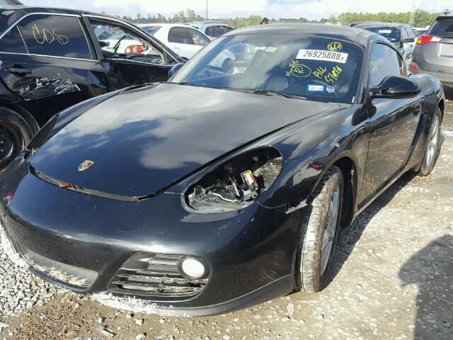 WP0AA2A86BU760365 - 2011 PORSCHE CAYMAN BLACK photo 2