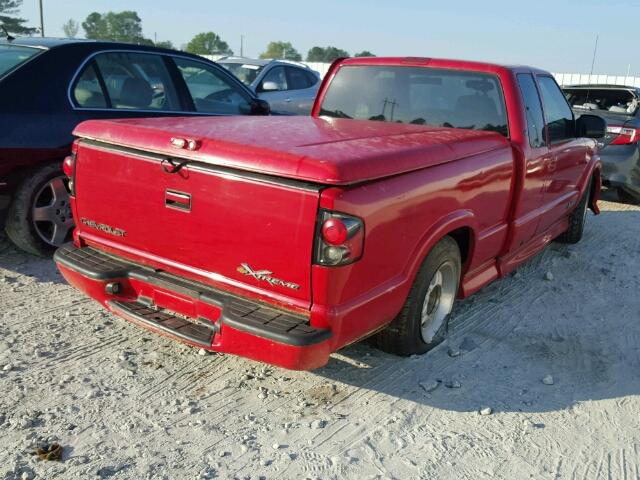 1GCCS1940Y8122552 - 2000 CHEVROLET S10 RED photo 4