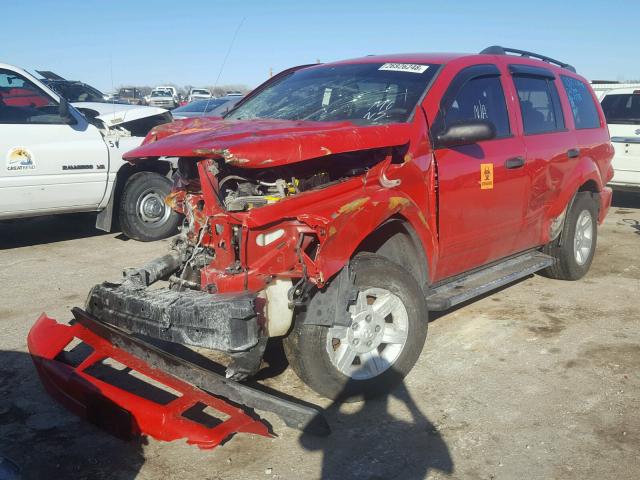 1D4HB48N95F559154 - 2005 DODGE DURANGO SL RED photo 2