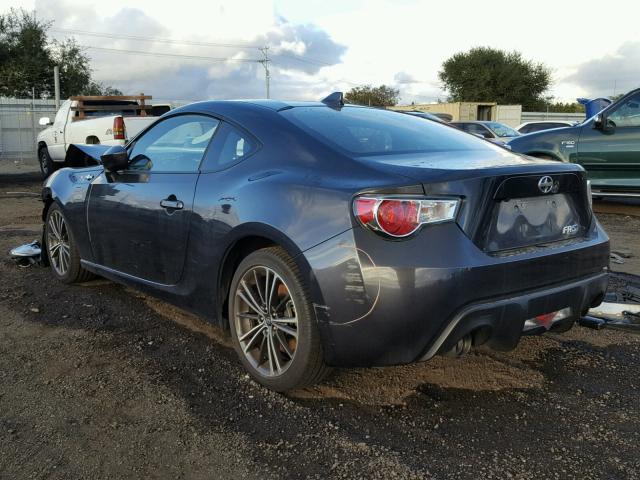 JF1ZNAA19G8700445 - 2016 TOYOTA SCION FR-S CHARCOAL photo 3