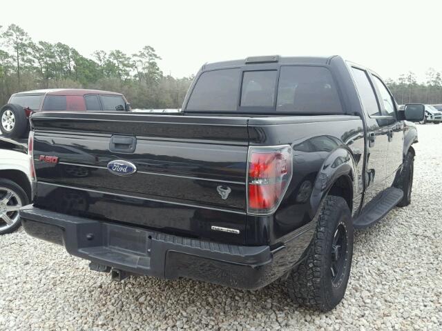 1FTFW1CF6EKF04563 - 2014 FORD F150 SUPER BLACK photo 4