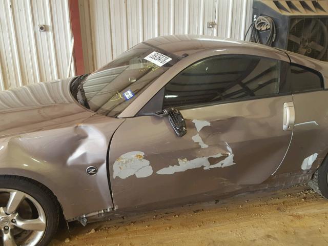 JN1BZ34D47M500374 - 2007 NISSAN 350Z COUPE GRAY photo 10