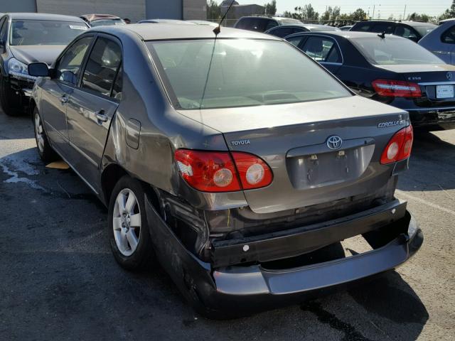 1NXBR32E45Z438654 - 2005 TOYOTA COROLLA CE GRAY photo 3