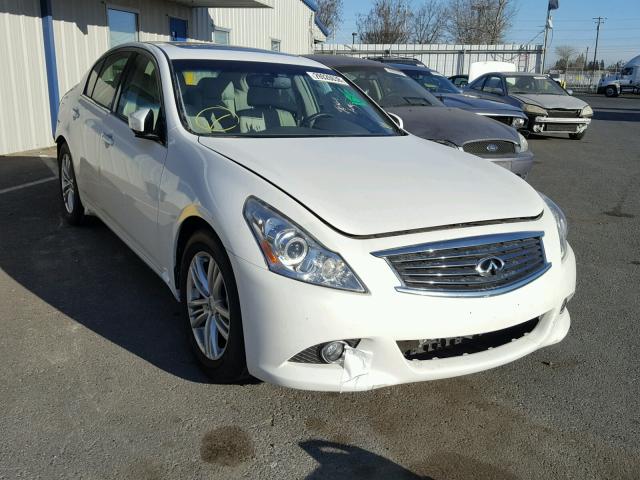 JN1CV6AP0DM300734 - 2013 INFINITI G37 BASE WHITE photo 1