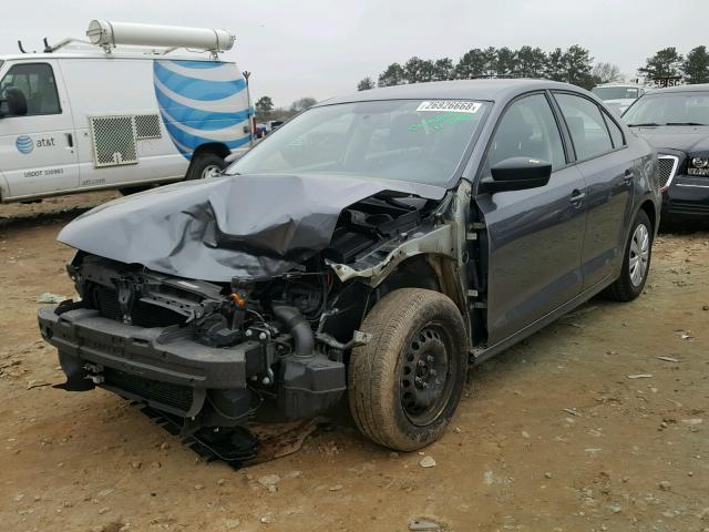 3VW2K7AJXEM424242 - 2014 VOLKSWAGEN JETTA BASE 灰色 照片 2