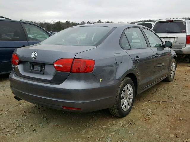 3VW2K7AJXEM424242 - 2014 VOLKSWAGEN JETTA BASE 灰色 照片 4
