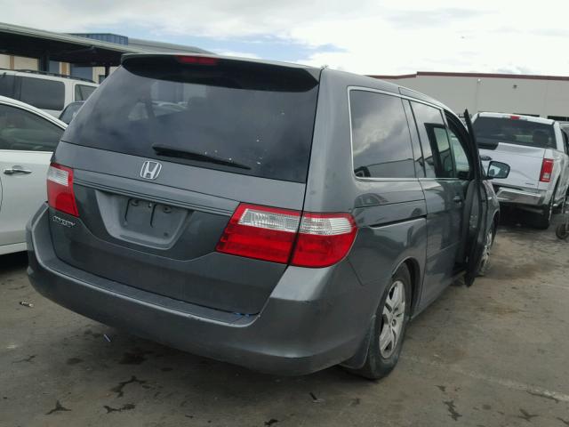 5FNRL38227B032076 - 2007 HONDA ODYSSEY LX GRAY photo 4