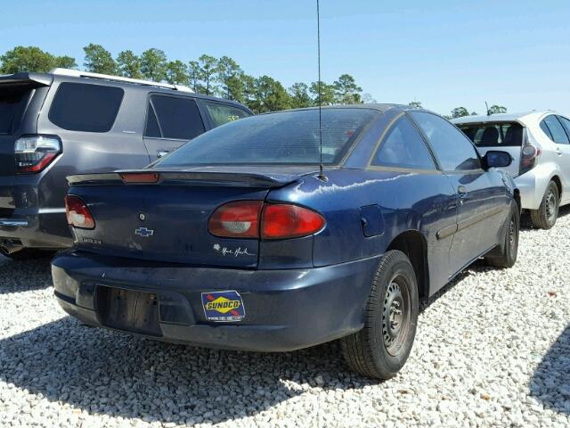 1G1JC124817396715 - 2001 CHEVROLET CAVALIER BLUE photo 4