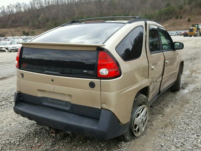 3G7DB03E63S605770 - 2003 PONTIAC AZTEK BEIGE photo 4