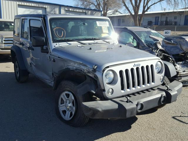 1C4BJWDG6GL136092 - 2016 JEEP WRANGLER U SILVER photo 1